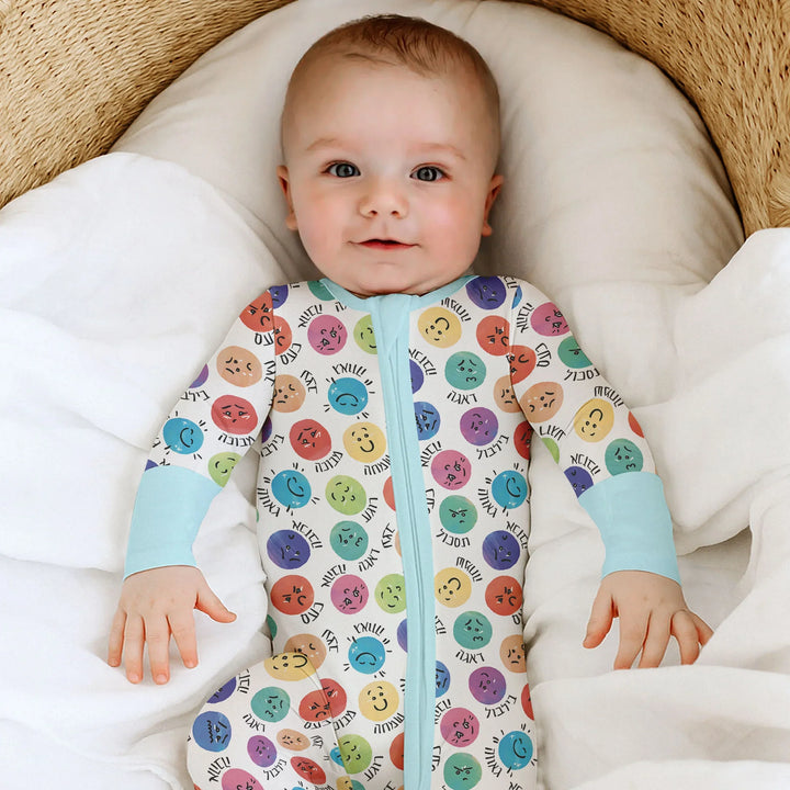 Gerippte Babykleidung mit individuellem Foto - Weich &amp; Skizzenhaft