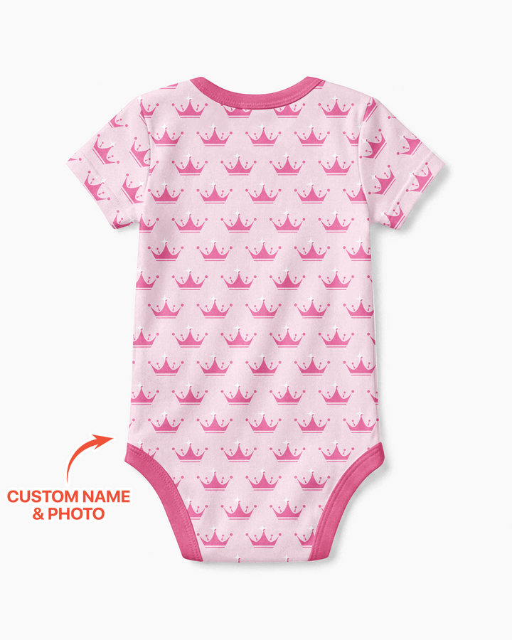 Custom Photo Birthday Princess Bamboo Bodysuit