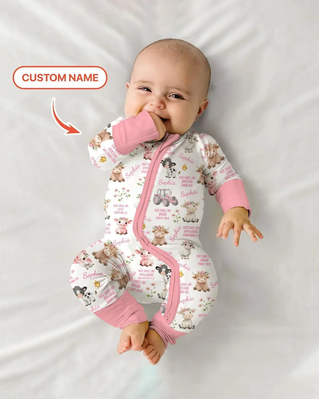 Gerippte Babykleidung mit individuellem Foto - Weich &amp; Skizzenhaft