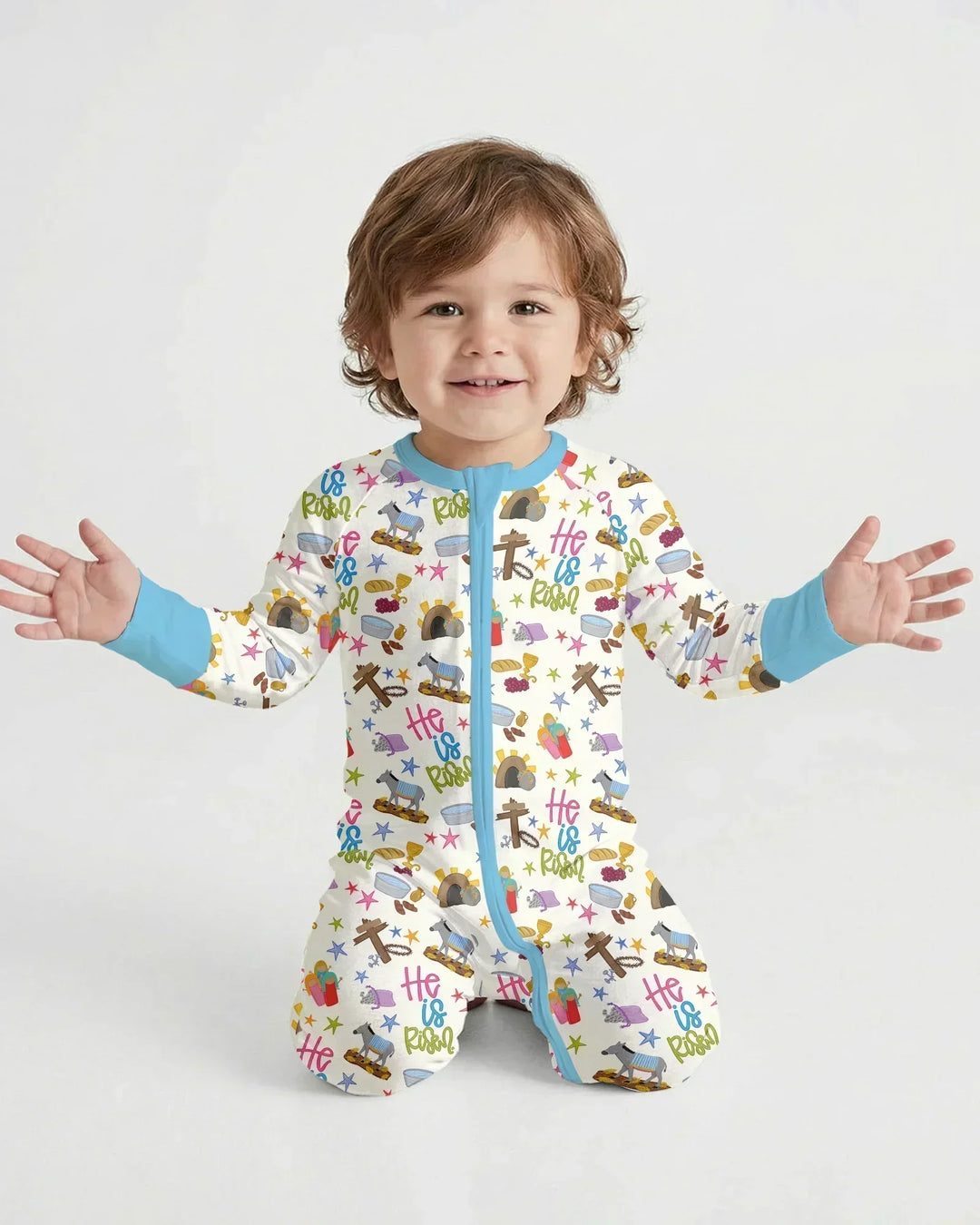 Bible Story Easter Family Matching Bamboo Convertible Zippy