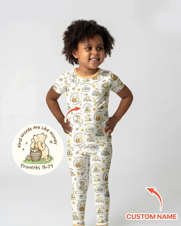 Zweiteiliges, kurzärmliges Pyjama-Set mit Marienkäfern