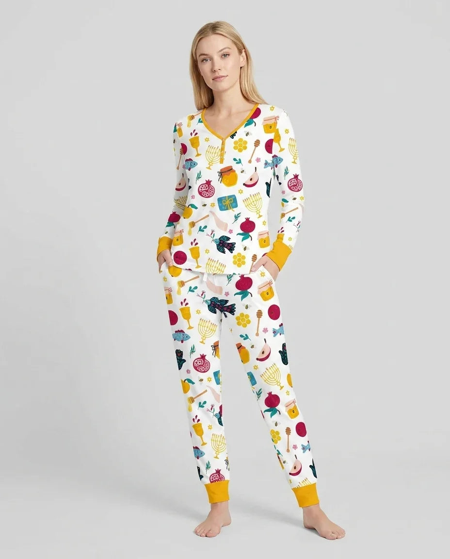 Vorlage Bambus Damen Pyjama Set