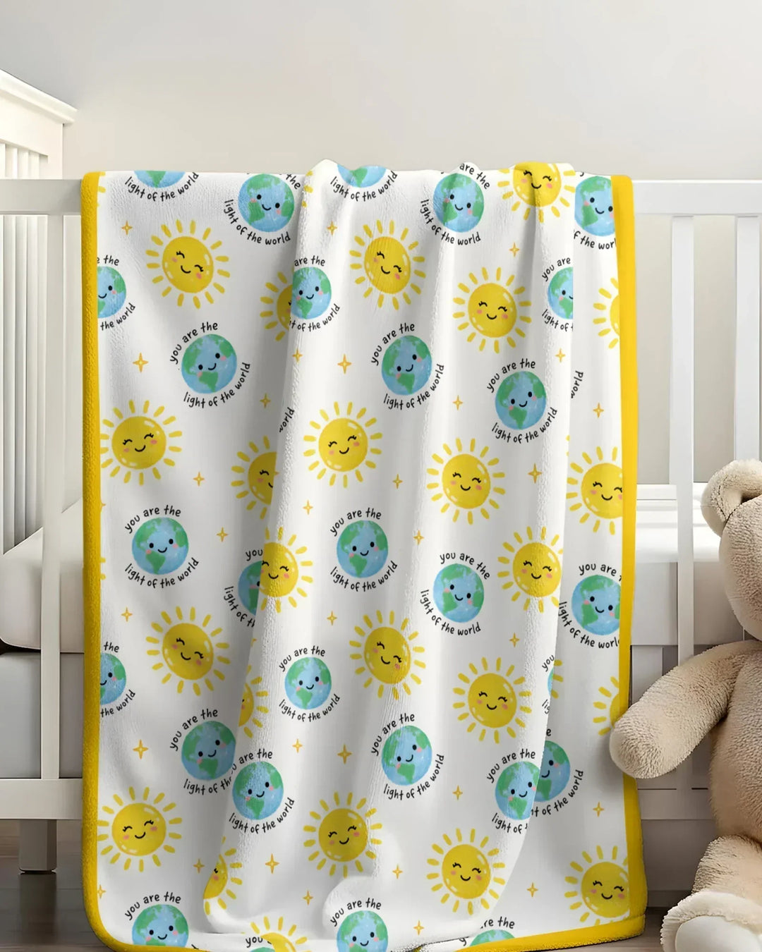 Matthew 5:14 Light of the World Bamboo Blanket