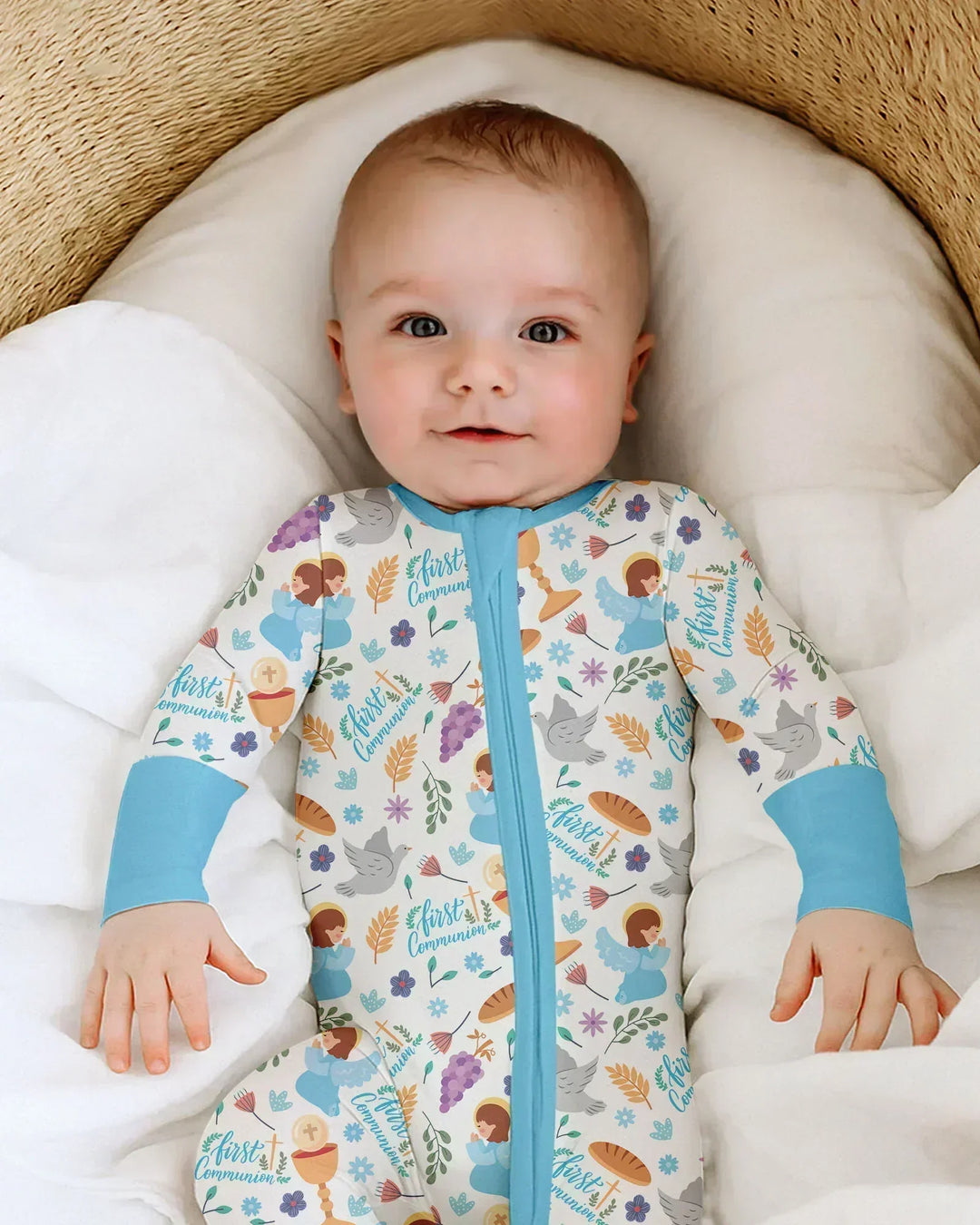 Gerippte Babykleidung mit individuellem Foto - Weich &amp; Skizzenhaft