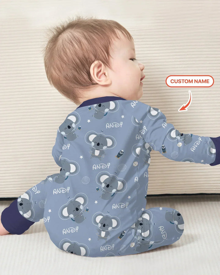 Gerippte Babykleidung mit individuellem Foto - Weich &amp; Skizzenhaft
