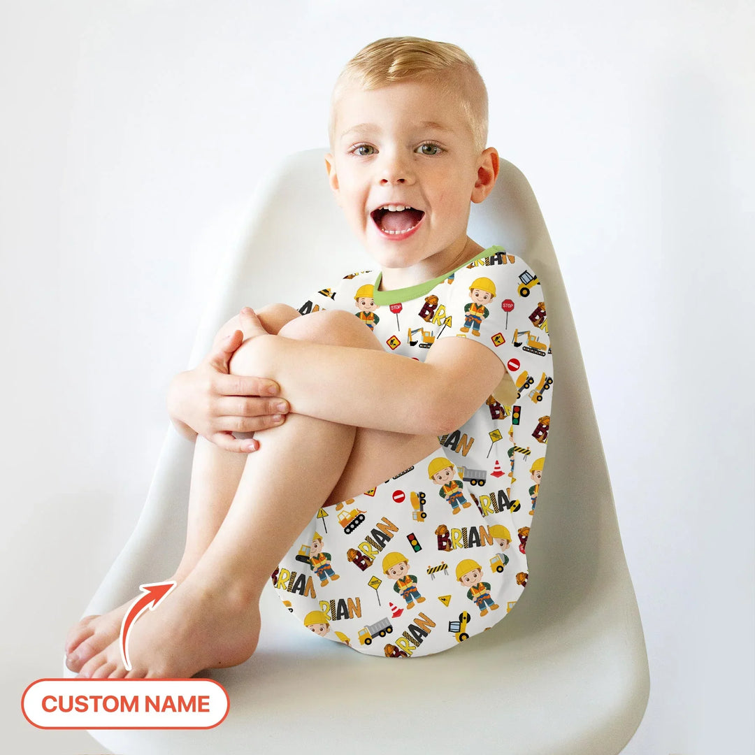 Zweiteiliges Pyjama-Set mit kurzen Ärmeln und Shorts im Sommer-Design