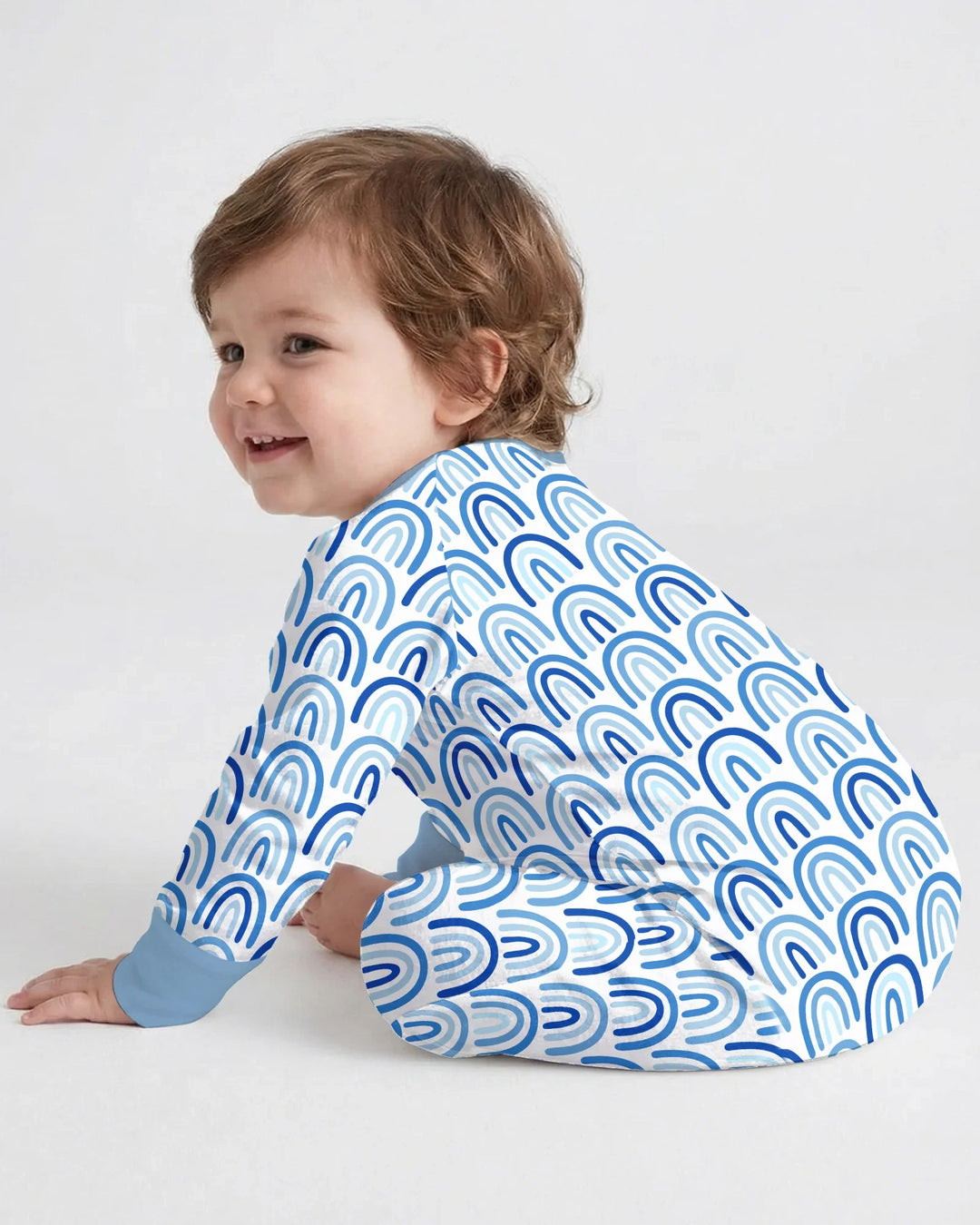 Gerippte Babykleidung mit individuellem Foto - Weich &amp; Skizzenhaft