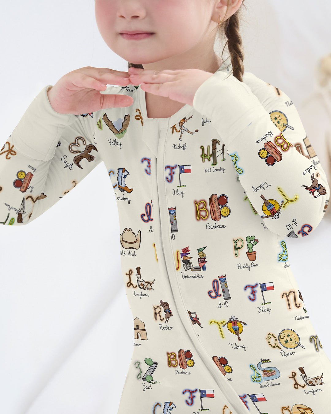 Texas Alphabet Bamboo Convertible Zippy