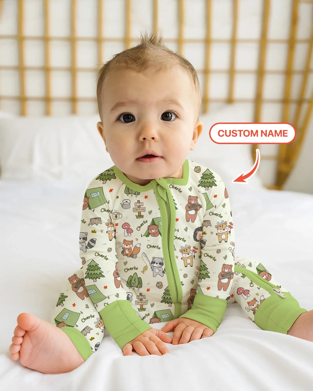 Gerippte Babykleidung mit individuellem Foto - Weich &amp; Skizzenhaft