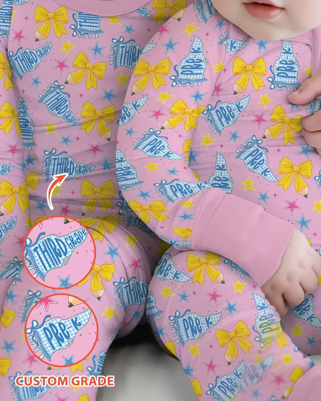Gerippte Babykleidung mit individuellem Foto - Weich &amp; Skizzenhaft
