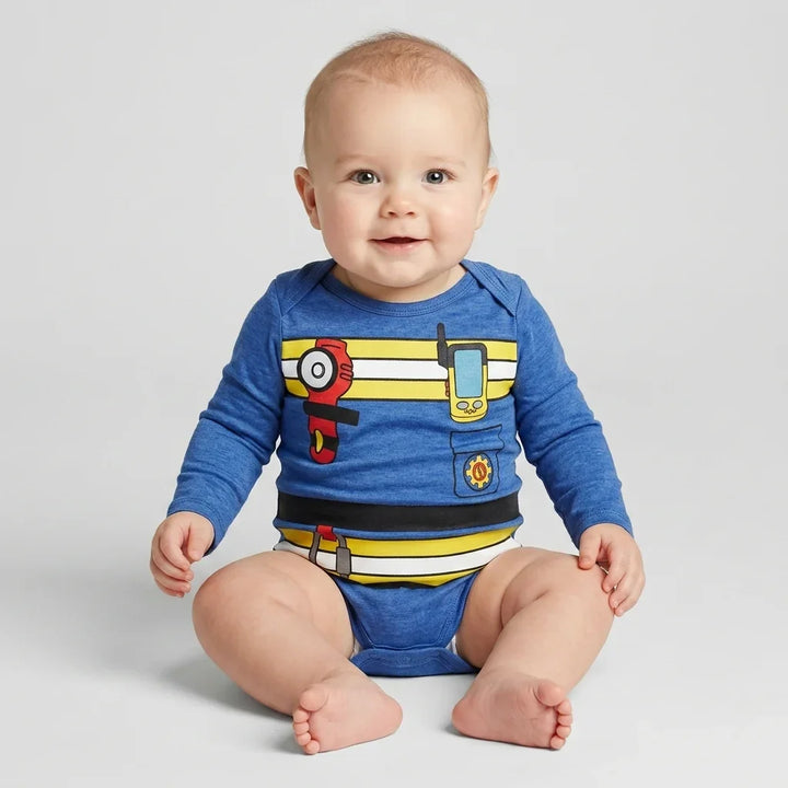 Gerippte Babykleidung mit individuellem Foto - Weich &amp; Skizzenhaft