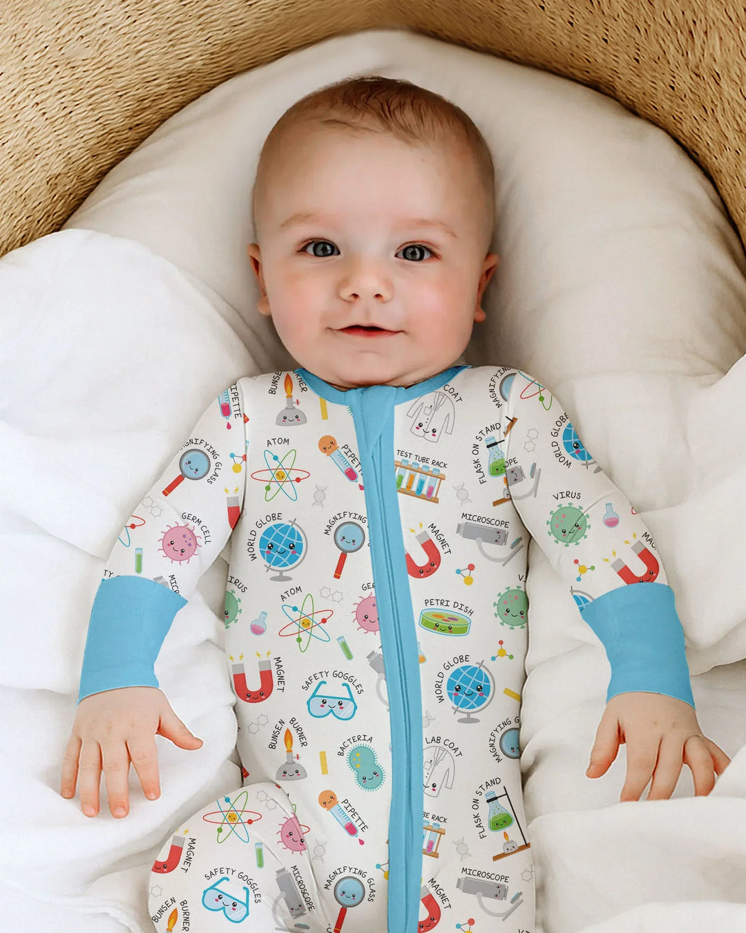 Gerippte Babykleidung mit individuellem Foto - Weich &amp; Skizzenhaft
