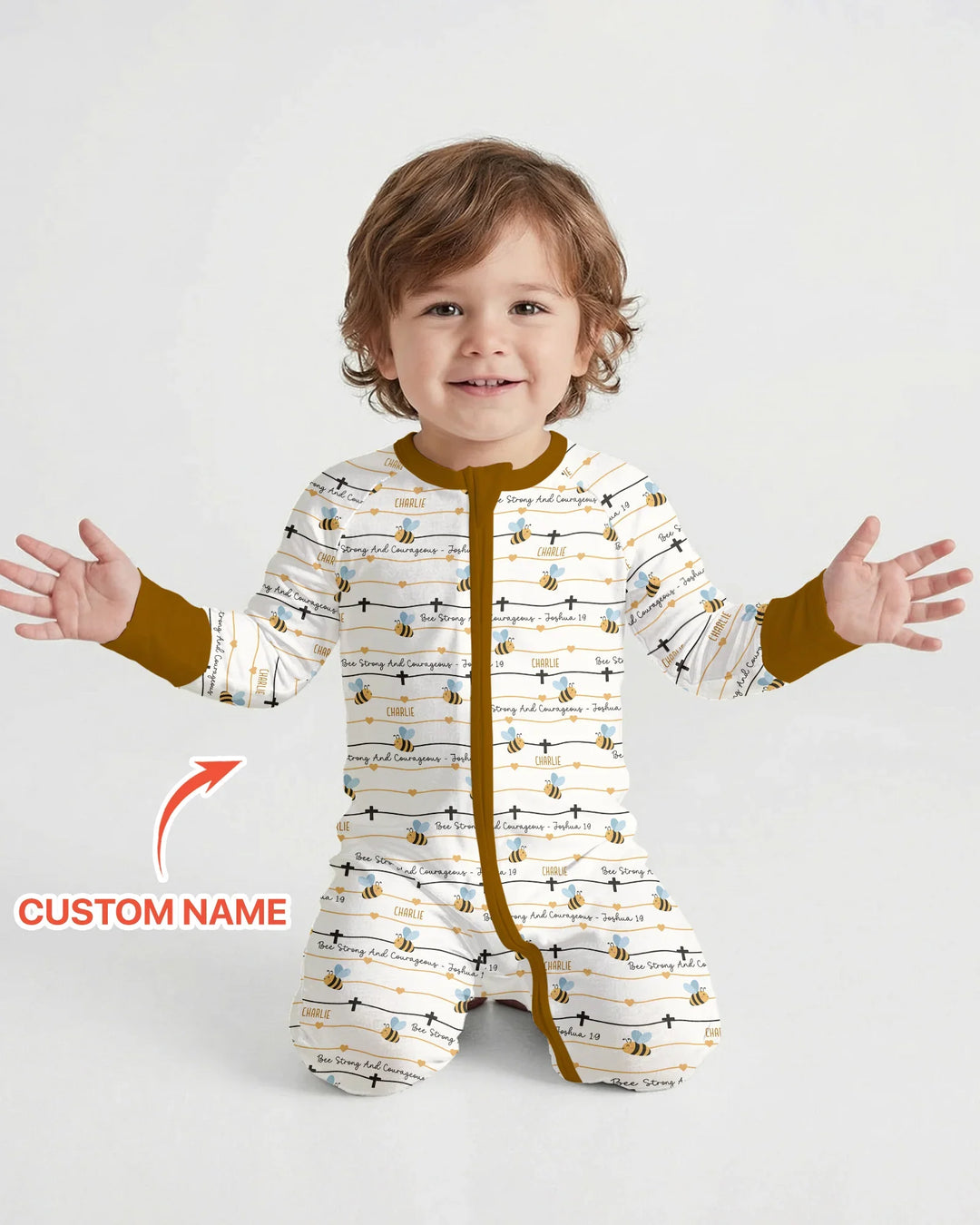 Gerippte Babykleidung mit individuellem Foto - Weich &amp; Skizzenhaft