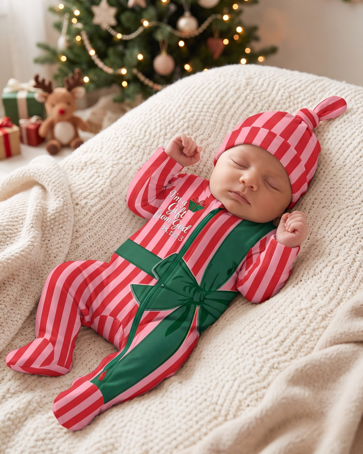 Gerippte Babykleidung mit individuellem Foto - Weich &amp; Skizzenhaft