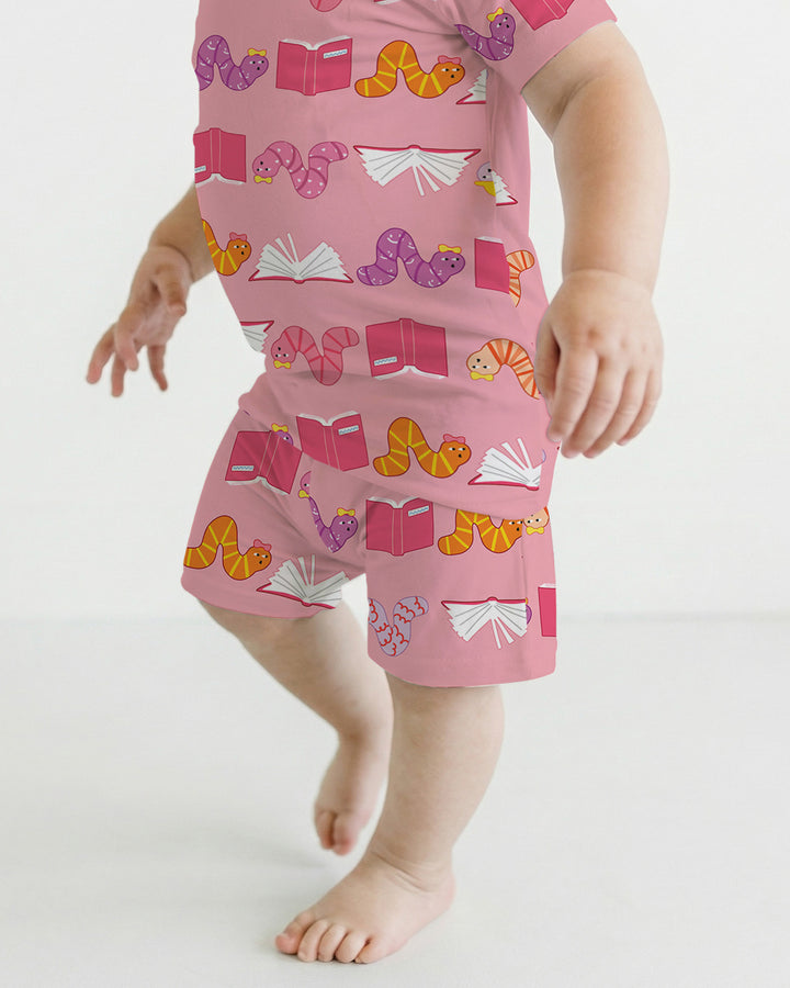 Schlafanzug-Set zweiteilig, kurze Ärmel, kurze Hose, Bambus