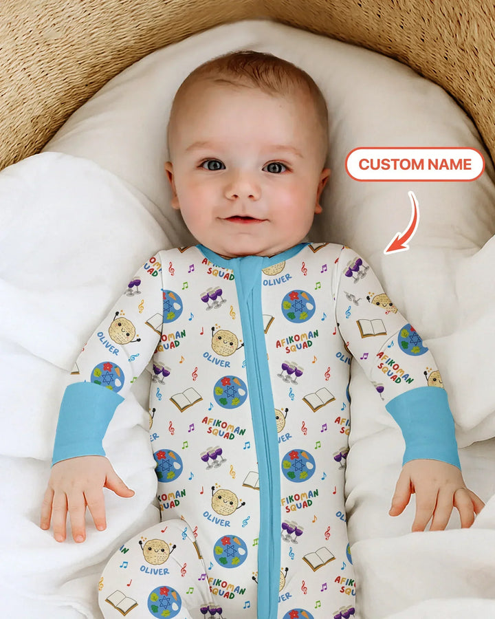 Custom Name Passover Afikoman Squad Bamboo Convertible Zippy
