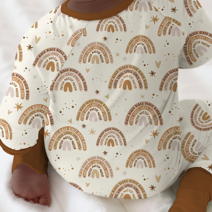 Back Lives Matter Rainbow Bamboo Convertible Zippy