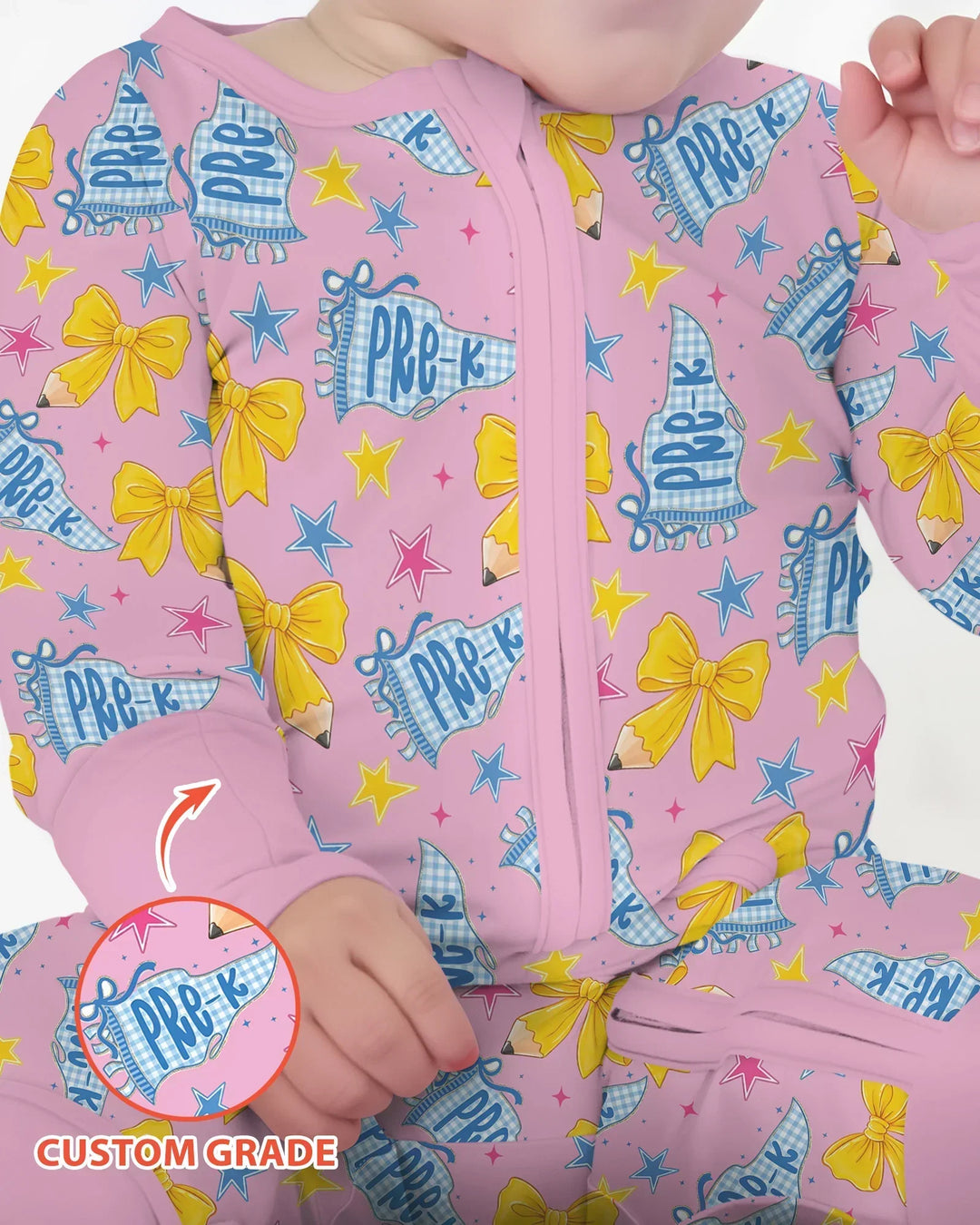 Gerippte Babykleidung mit individuellem Foto - Weich &amp; Skizzenhaft