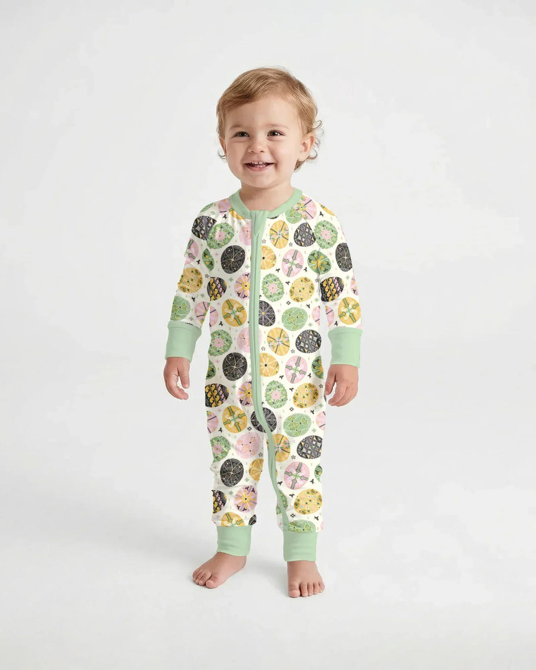 Pysanky Eggs Family Matching Bamboo Convertible Zippy