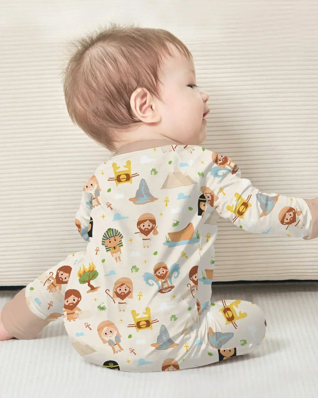 Gerippte Babykleidung mit individuellem Foto - Weich &amp; Skizzenhaft