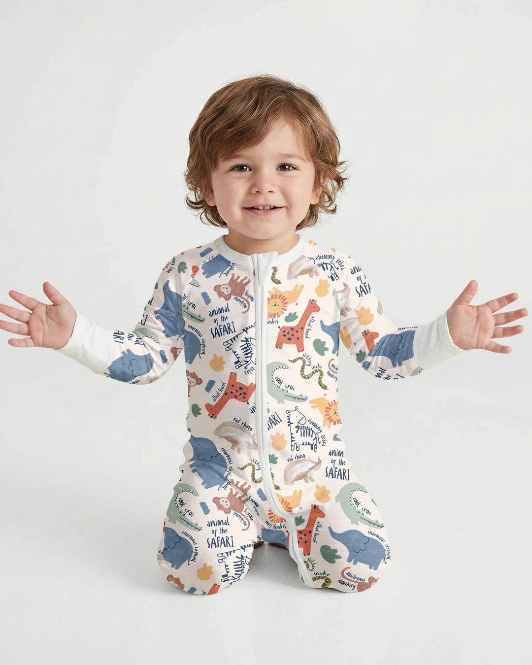 Funny African Animals Bamboo Convertible Zippy