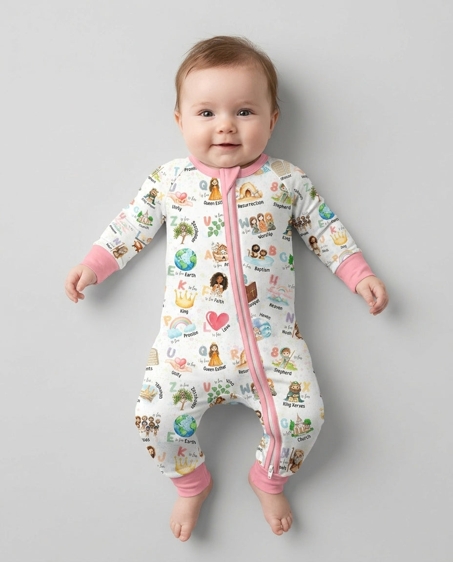 Bible ABC Alphabet Bamboo Convertible Zippy
