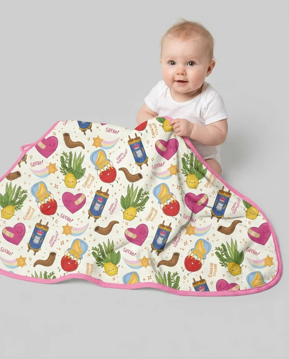 Jewish High Holidays Bamboo Blanket