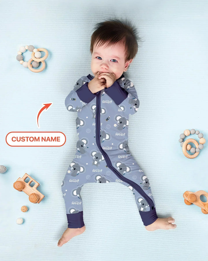 Gerippte Babykleidung mit individuellem Foto - Weich &amp; Skizzenhaft