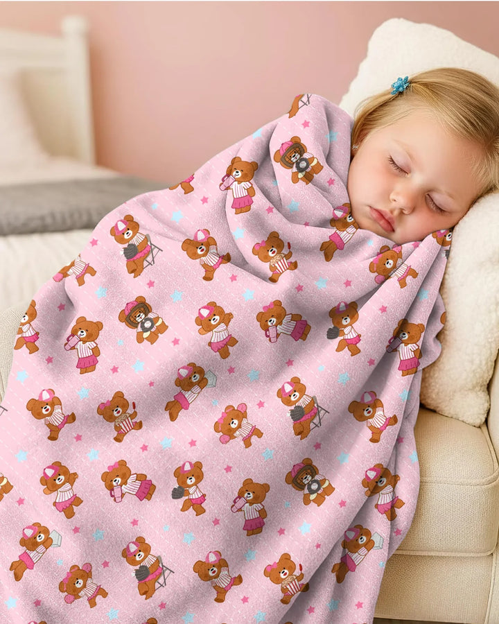 Born To Play Baseball Bamboo Blanket