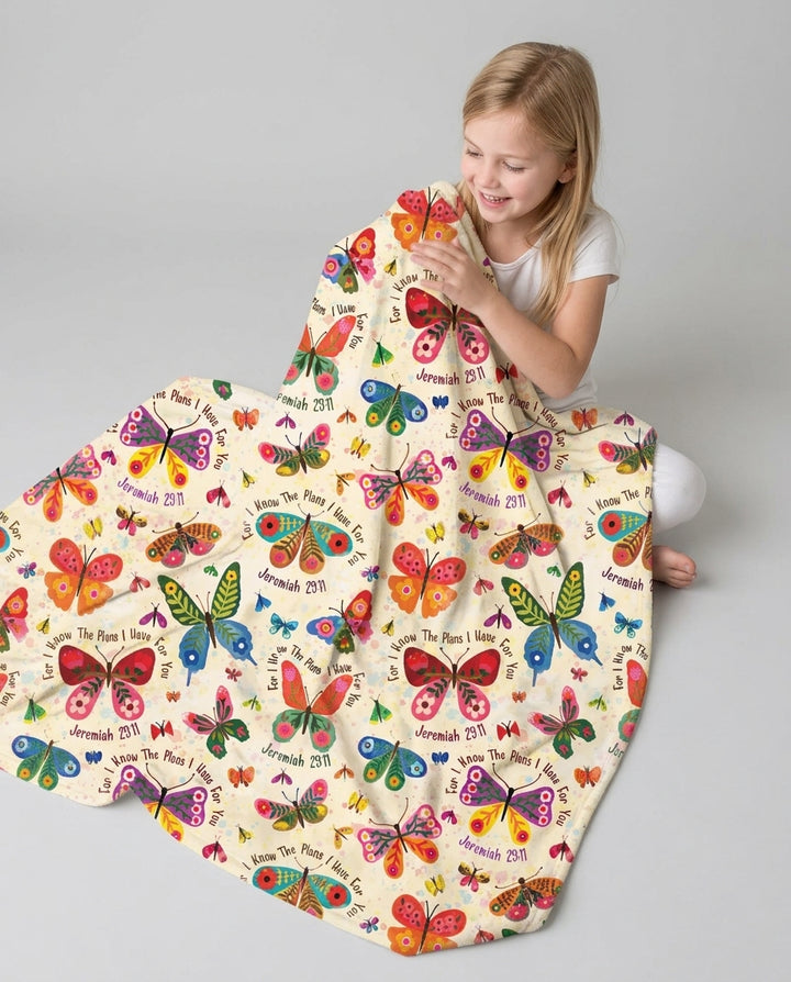 For I Know The Plans I Have For You Bamboo Blanket