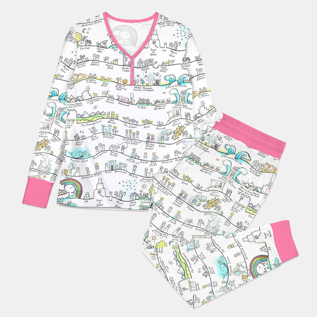 Vorlage für individuelles Damen-Pyjama-Set