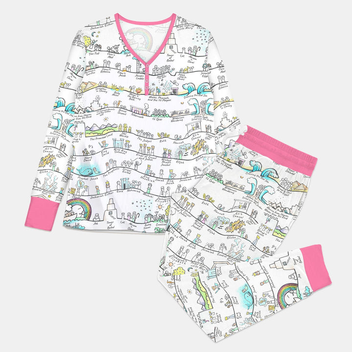 Vorlage für individuelles Damen-Pyjama-Set