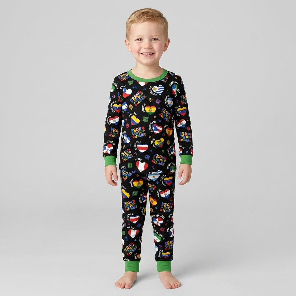 Proud To Be Hispanic Bamboo Two Piece Long Sleeve Pajama Set