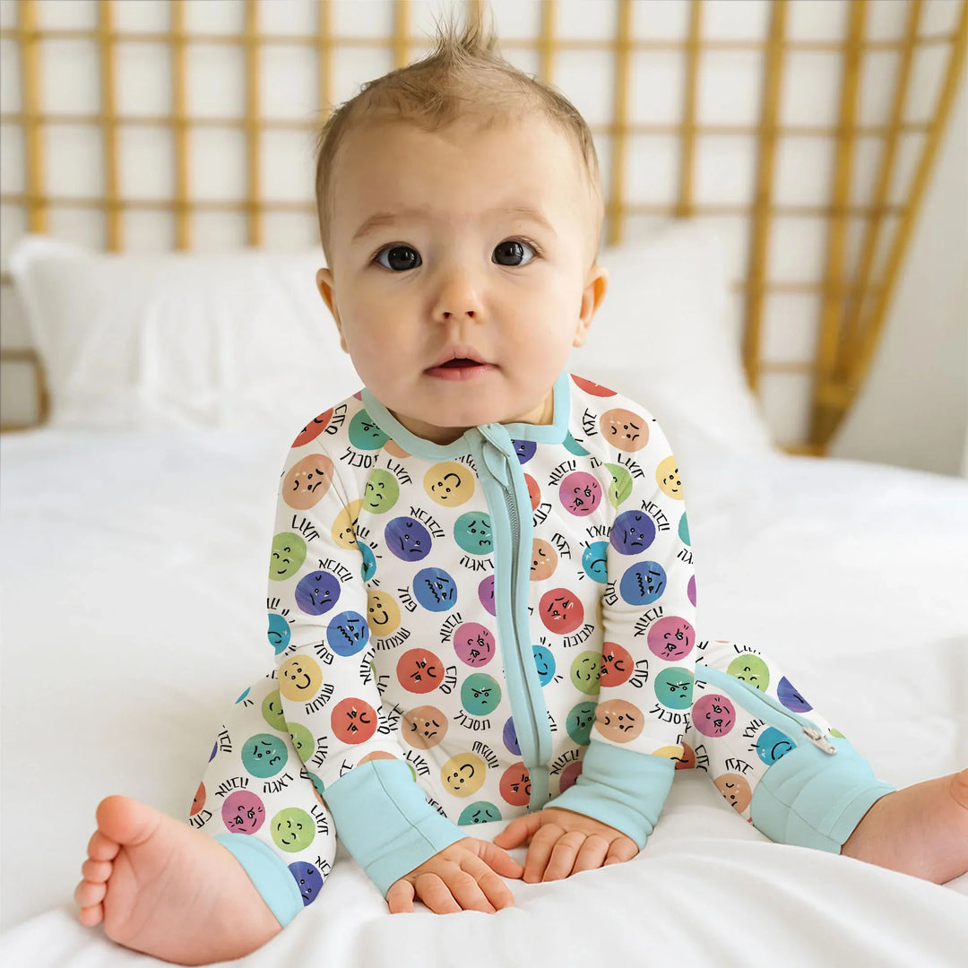Gerippte Babykleidung mit individuellem Foto - Weich &amp; Skizzenhaft