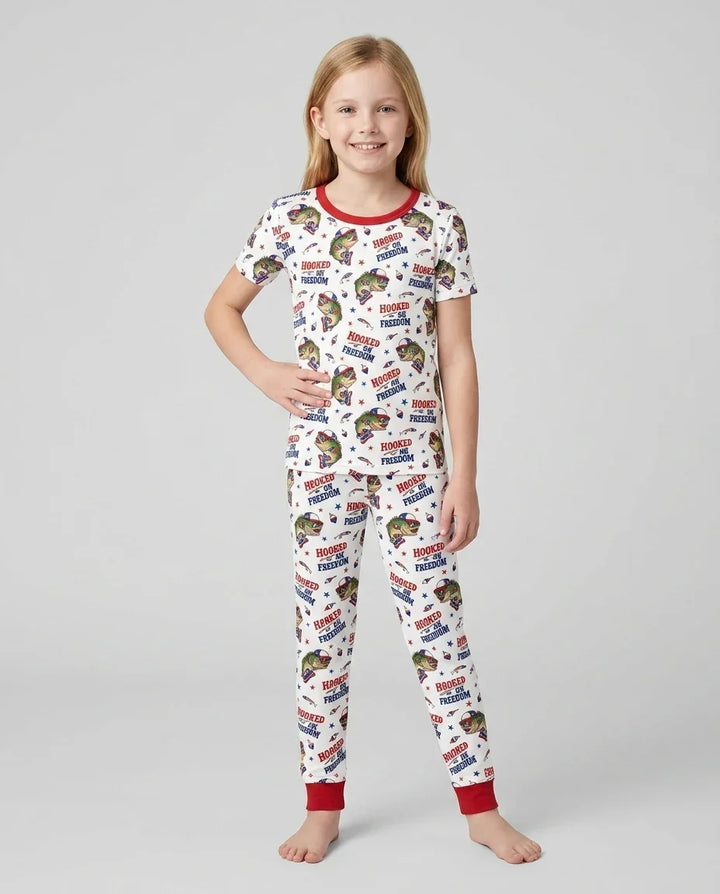 Zweiteiliges, kurzärmliges Pyjama-Set mit Marienkäfern