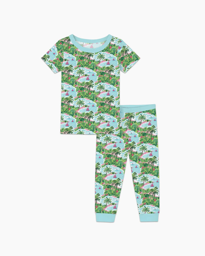 Zweiteiliges, kurzärmliges Pyjama-Set mit Marienkäfern