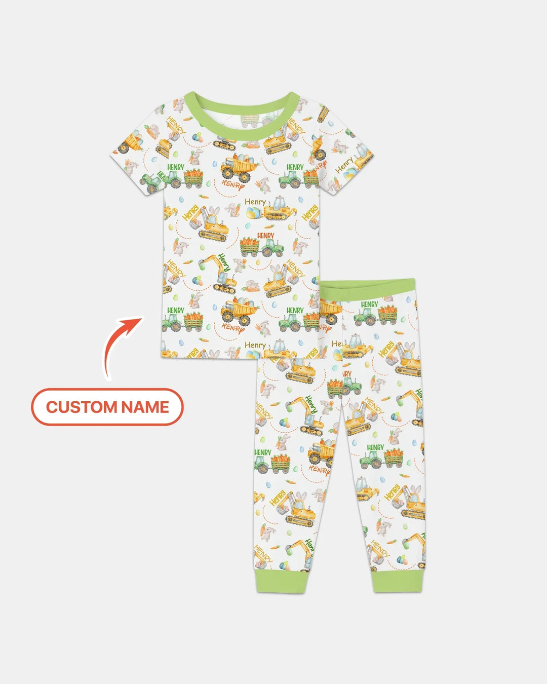 Zweiteiliges, kurzärmliges Pyjama-Set mit Marienkäfern