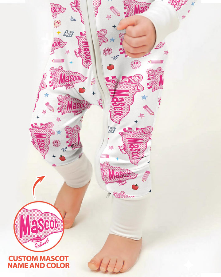 Custom Mascot School Name Bamboo Convertible Zippy