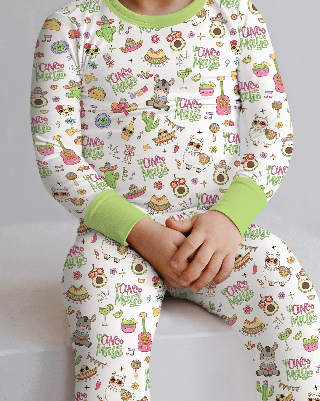Cinco de Mayo Fiesta Bamboo Two Piece Long Sleeve Pajama Set