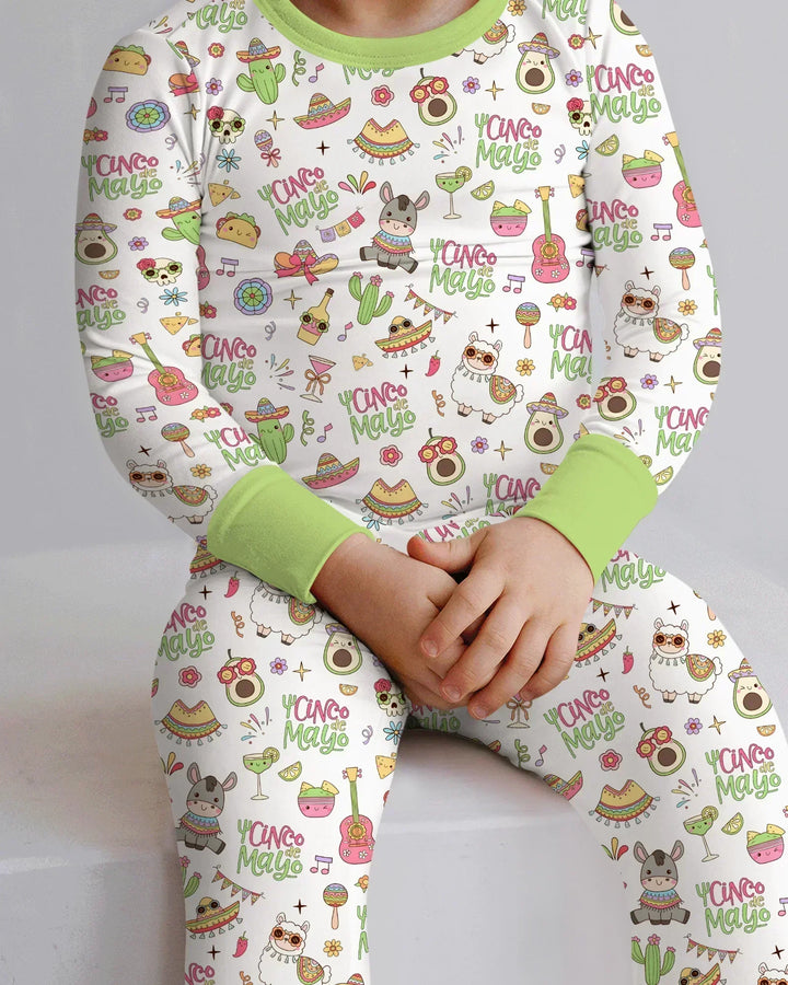 Cinco de Mayo Fiesta Bamboo Two Piece Long Sleeve Pajama Set