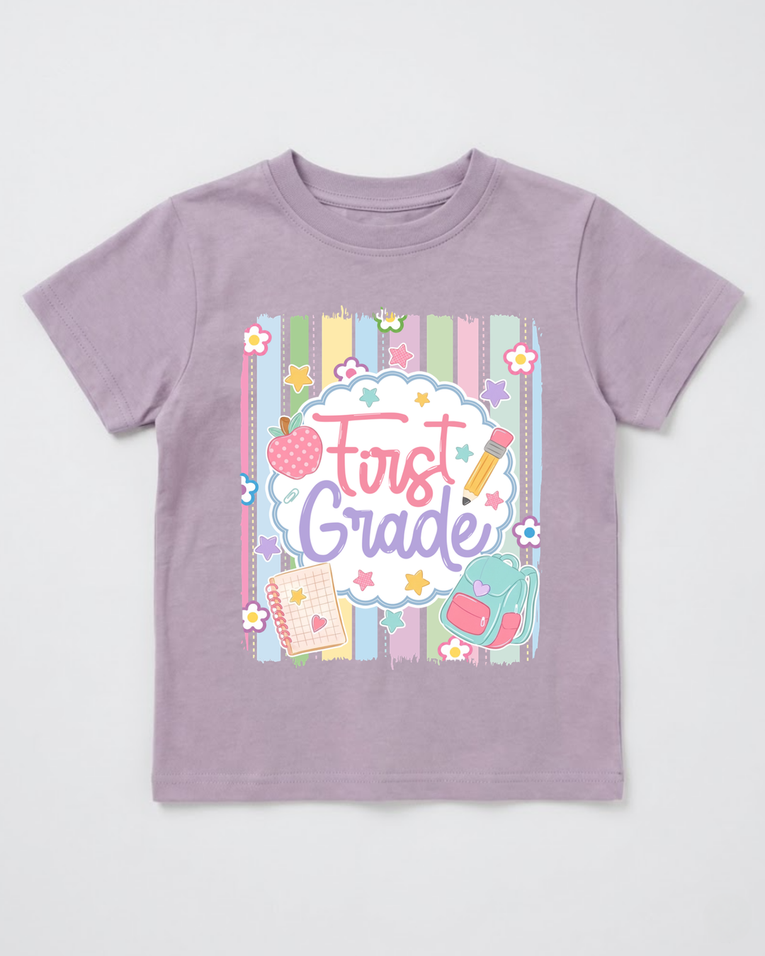 Custom Kindergarten & Grade Bamboo Crewneck T-Shirt