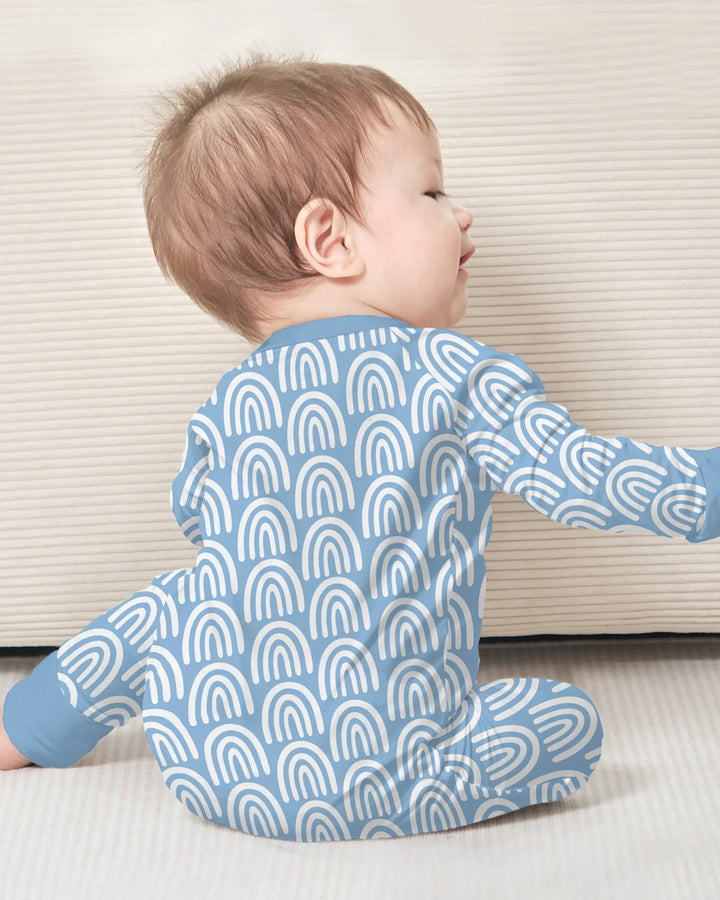 Gerippte Babykleidung mit individuellem Foto - Weich &amp; Skizzenhaft
