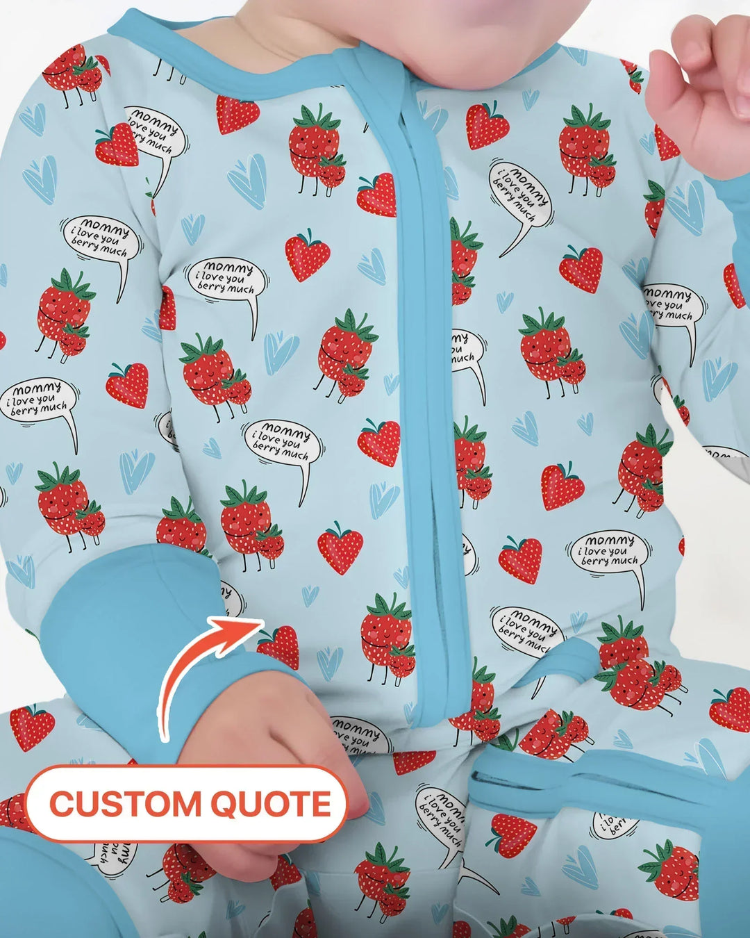 Gerippte Babykleidung mit individuellem Foto - Weich &amp; Skizzenhaft