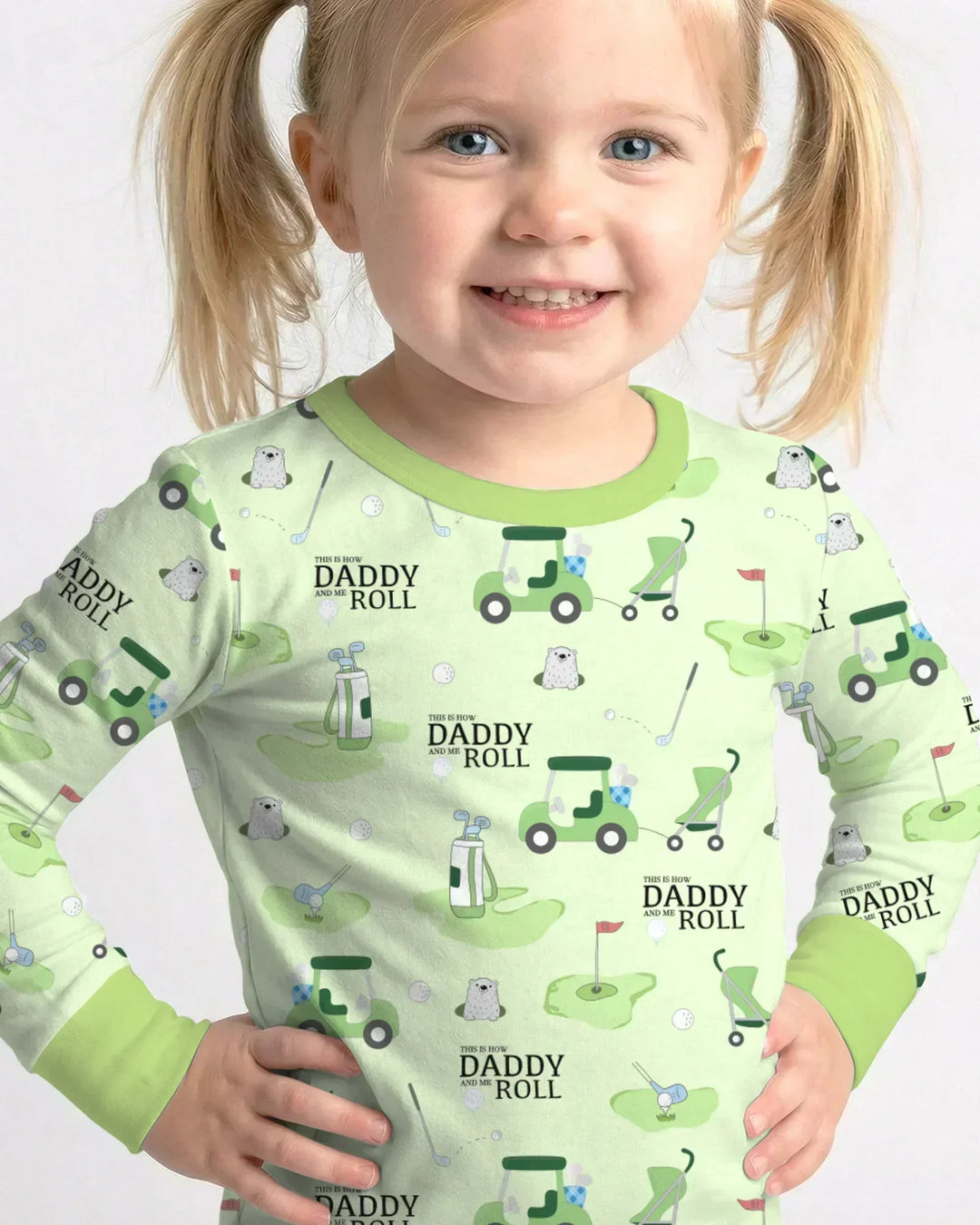 Daddy Golf Team Bamboo Two Piece Long Sleeve Pajama Set