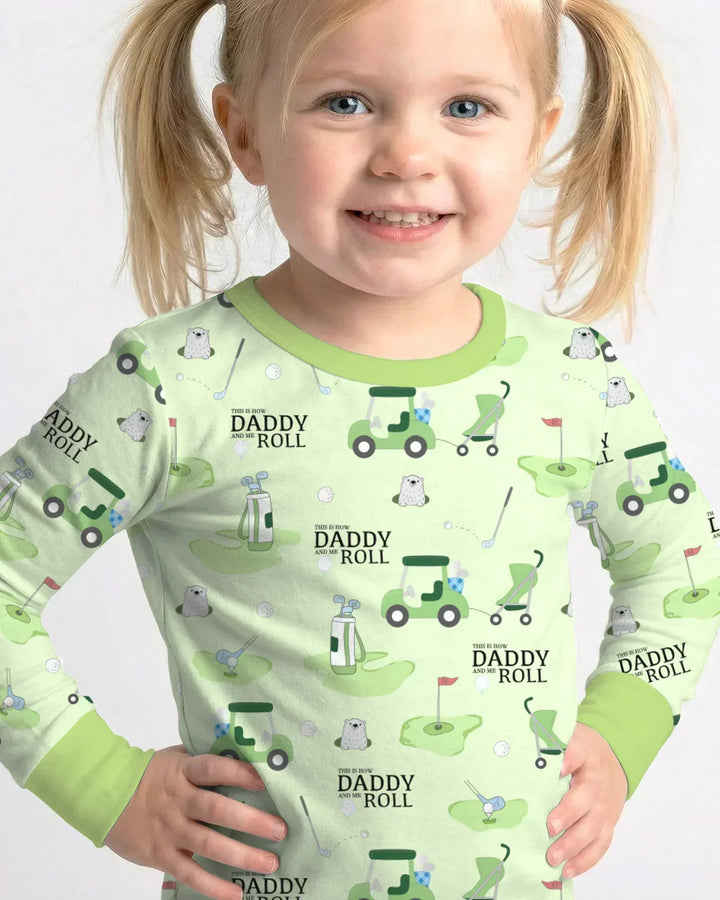 Daddy Golf Team Bamboo Two Piece Long Sleeve Pajama Set