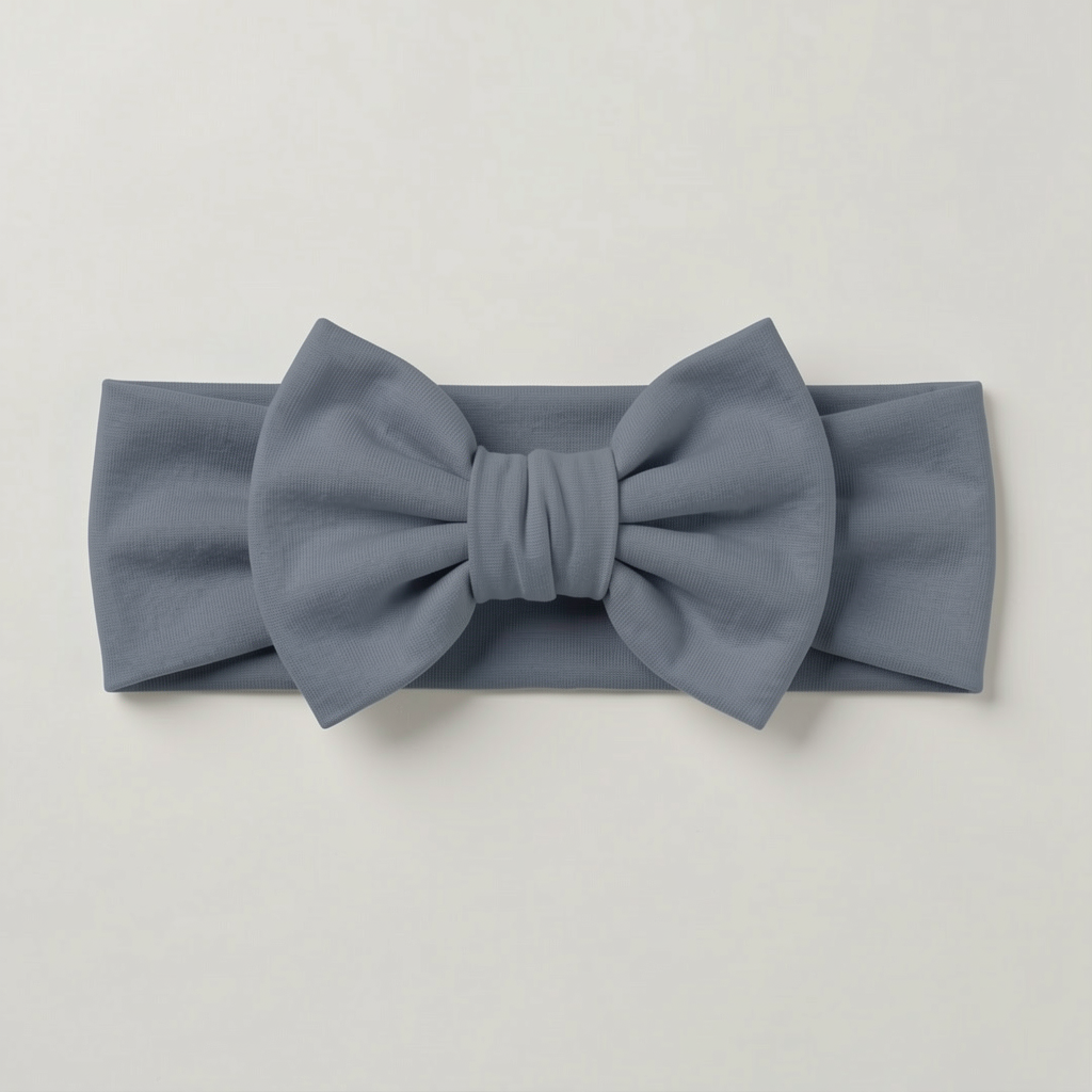 Solid Color Bamboo Luxe Bow Headband