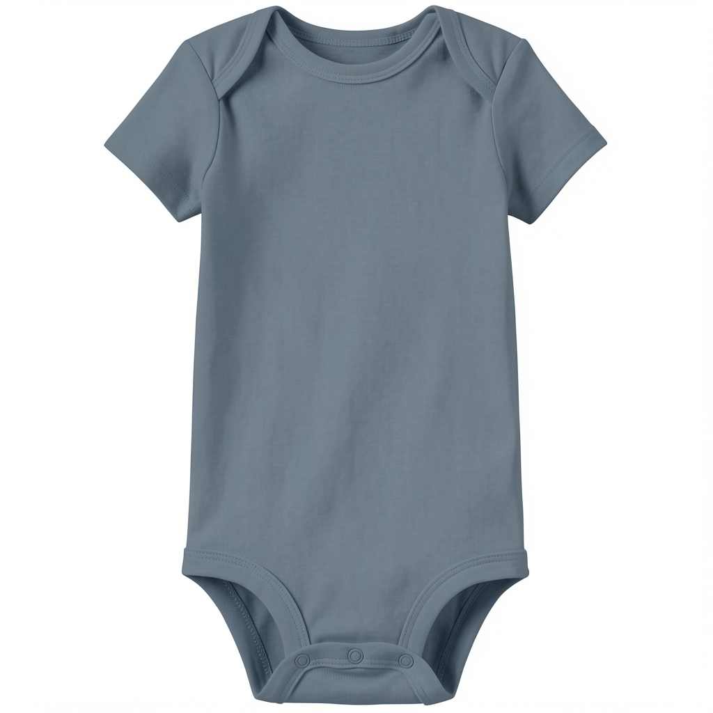 Gerippte Babykleidung mit individuellem Foto - Weich &amp; Skizzenhaft