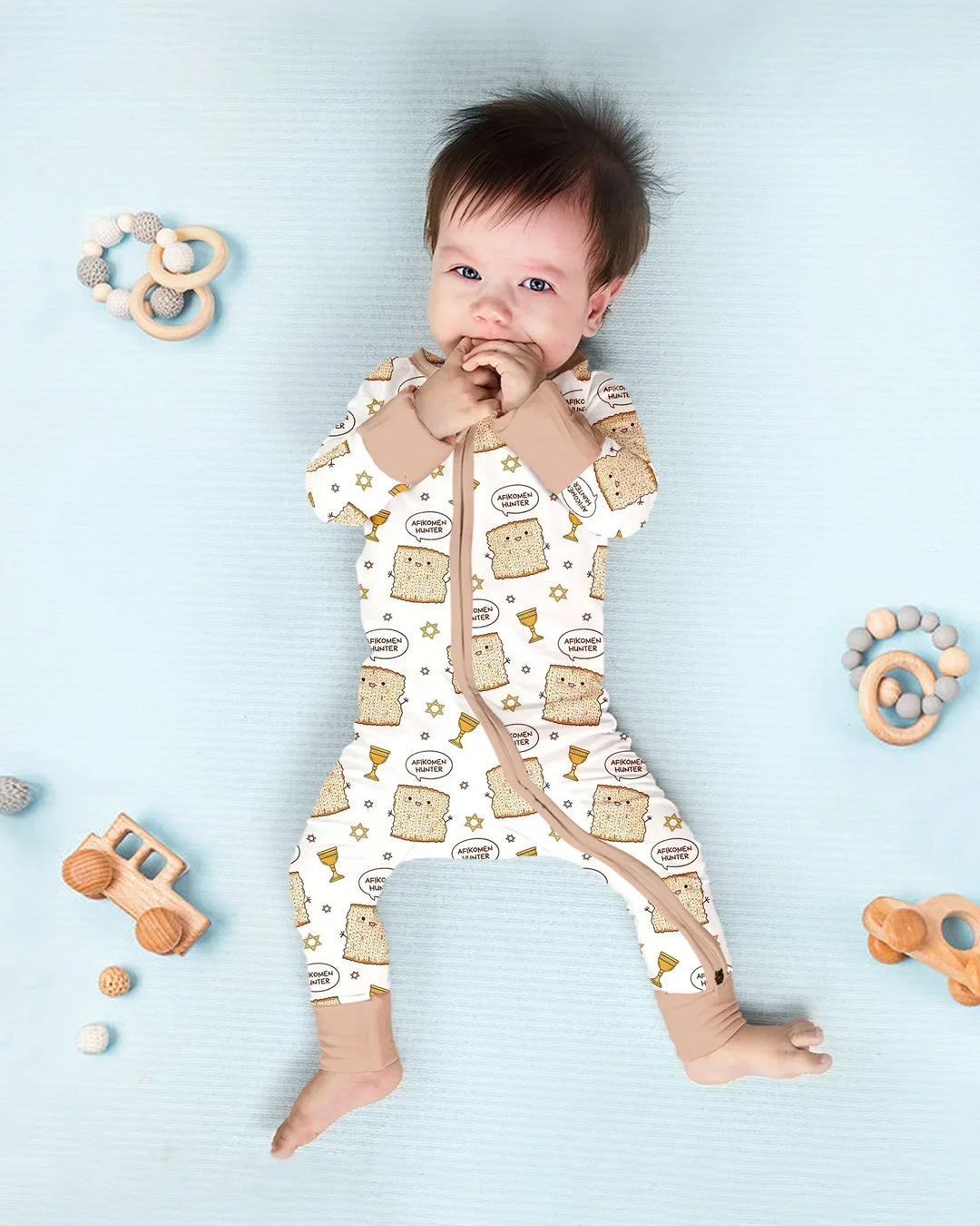 Gerippte Babykleidung mit individuellem Foto - Weich &amp; Skizzenhaft