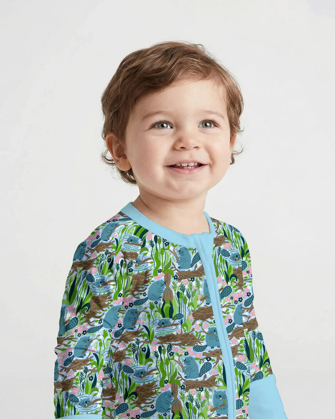 Gerippte Babykleidung mit individuellem Foto - Weich &amp; Skizzenhaft
