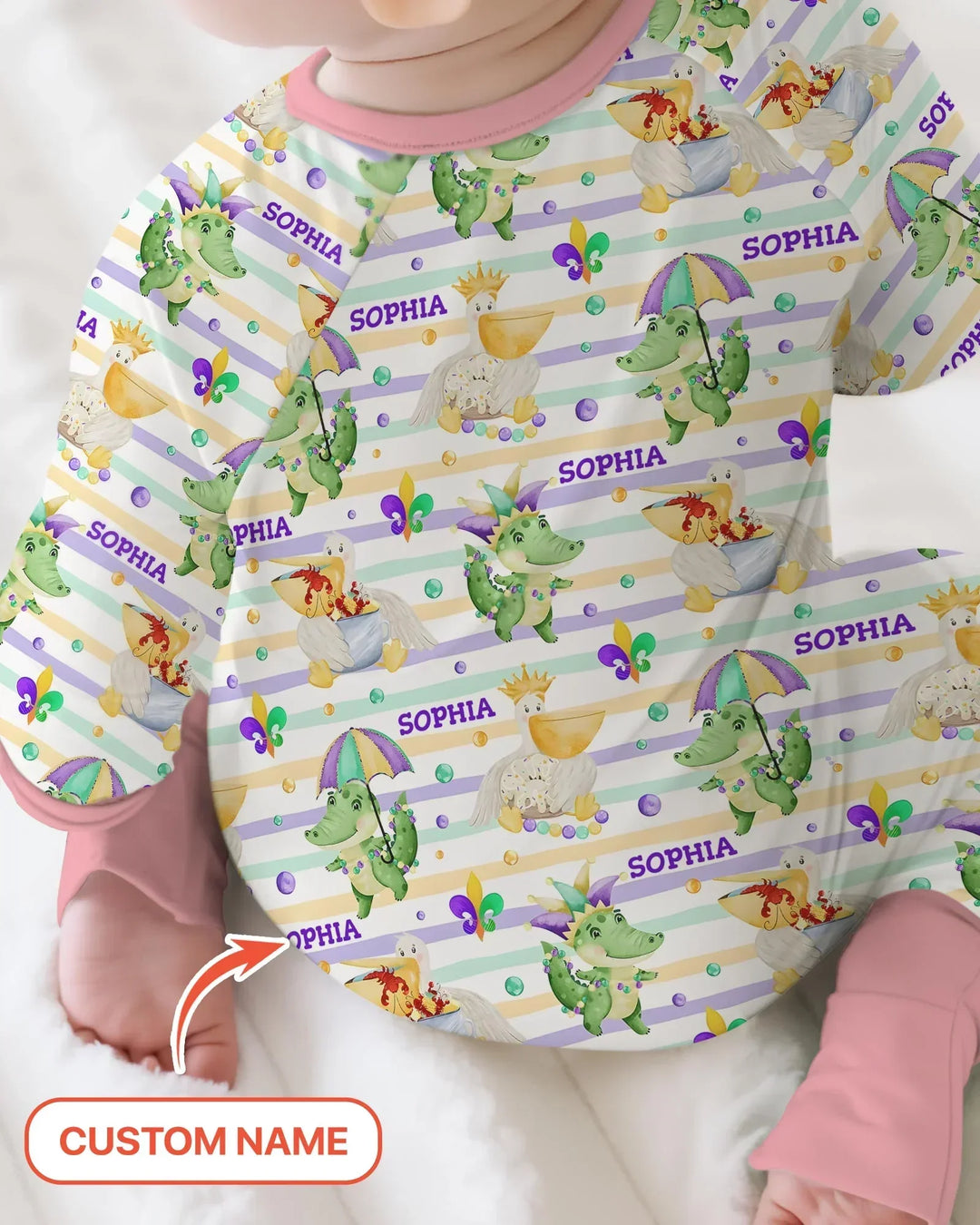 Gerippte Babykleidung mit individuellem Foto - Weich &amp; Skizzenhaft